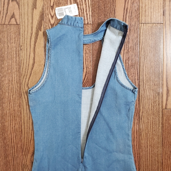 NWT Denim keyhole bodycon dress 👗 - Picture 4 of 5